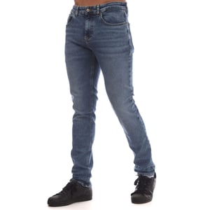 Heren Tommy Hilfiger Scanton Vlag Borduurwerk Slim-Fit Jeans in Blauw