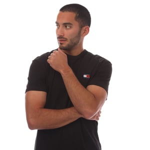 Herr Tommy Hilfiger Tonal Badge T-shirt i Svart