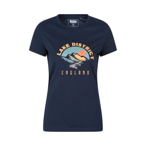 Mountain Warehouse Dames Lake District Sunrise T-Shirt (Marineblauw)