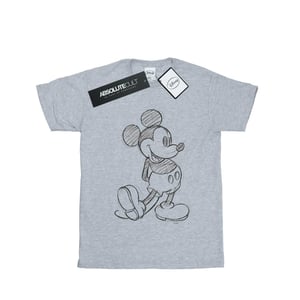 Disney Jongens Mickey Mouse Sketch Kick T-Shirt (Sportgrijs)