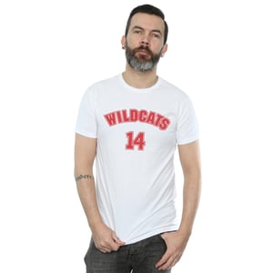 Disney High School Musical The Musical Wildcats 14 T-shirt för herrar (Vit)