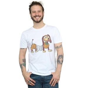 Disney Mens Toy Story 4 Slinky Pose T-Shirt (White)