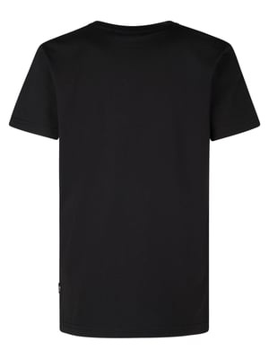 Petrol Industries - Jongens Logo T-shirt Sandspur - Zwart
