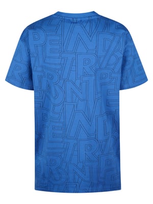 Petrol Industries - Jongens All-over Print T-shirt Hibiscusbreeze - Blauw