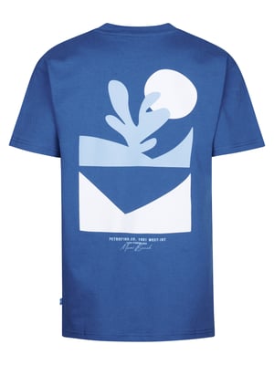Petrol Industries - Jongens Backprint T-shirt Nautical - Blauw