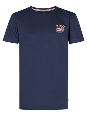 Petrol Industries - Jongens Backprint T-shirt Bayfront - Blauw