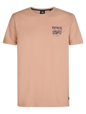 Petrol Industries - Heren Backprint T-shirt Bayfrontstone - Rood