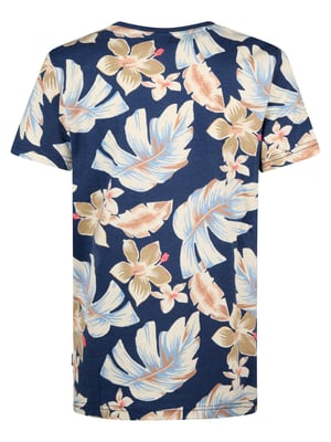 Petrol Industries - Jongens All-over Print T-shirt Fisherway - Blauw