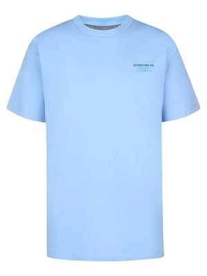 Petrol Industries - Jongens Backprint T-shirt Flamingoline - Blauw