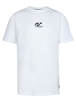 Petrol Industries - Jongens Logo T-shirt Gran Turismo Overdrive - Wit