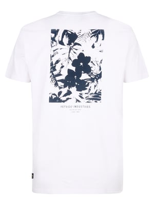 Petrol Industries - Heren Backprint T-shirt Sandcrest - Wit