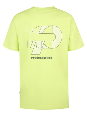 Petrol Industries - Jongens Artwork T-shirt Oceancrest - Geel