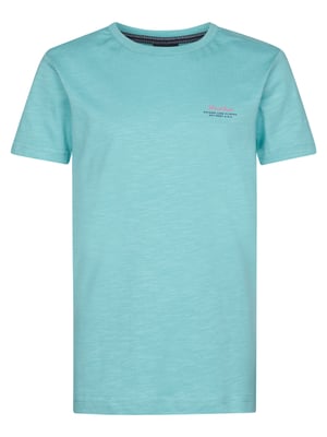 Petrol Industries - Jongens Backprint T-shirt Tealshore - Groen