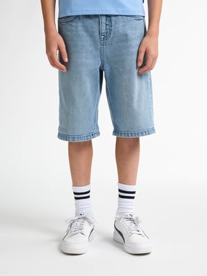 Petrol Industries - Jongens Lenox Loose Fit Denim Short Papaya - Blauw