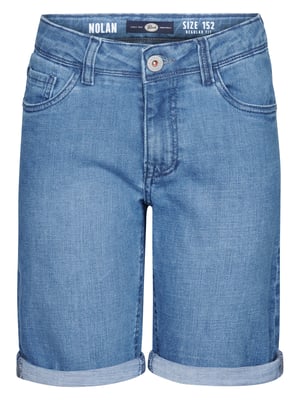 Petrol Industries - Jongens Bassano Denim Short Teal - Blauw