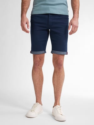 Petrol Industries - Heren Jackson Gekleurde Denim Short Coconut - Blauw