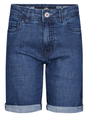 Petrol Industries - Jongens Bassano Denim Short Teal - Blauw