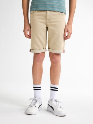 Petrol Industries - Jongens Jackson Gekleurde Denim Short Nautica - Bruin