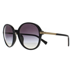 Ralph By Ralph Lauren Round Womens Shiny Black Grey Gradient RA5297U