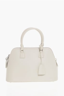 MM11 Läder 5AC Toteväska med Avtagbar Axelrem i Beige