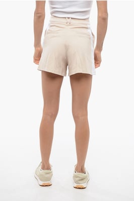 Stretchiga AXIM-shorts med sidoband i beige