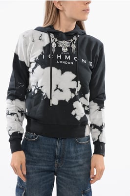 HIMEJI Hoodie Sweatshirt med Juvelapplikation i Svart