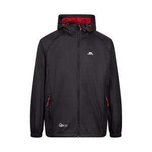 Trespass Unisex Adult Qikpac Waterproof Jacket (Black/Red)