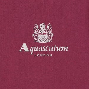 Aquascutum Active Liten Logo Vinröd Tröja