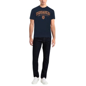 Dsquared2 Cool Fit Varsity donkerblauw T-shirt