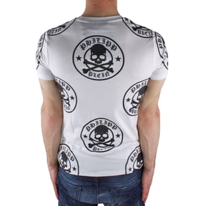 Philipp Plein Plum Multi Logo Design Wit T-shirt