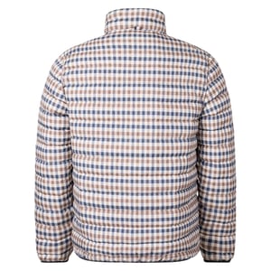 Aquascutum Active 100GR Mock Neck Beige Geruit Jasje