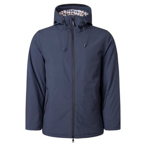 Aquascutum Active Navy Blue Shell Mid Parka Jacket