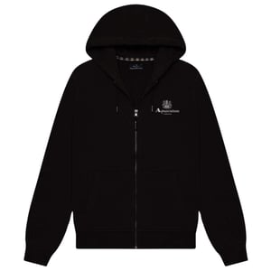 Aquascutum Active Liten Logo Hel Dragkedja Svart Hoodie