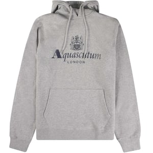 Aquascutum Active Stor Logo Ljusgrå Hoodie