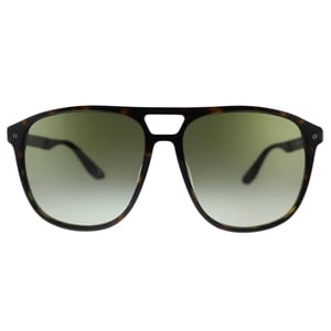 BMW Dark Havana Brown Frame Gradient Green Lens Zonnebril