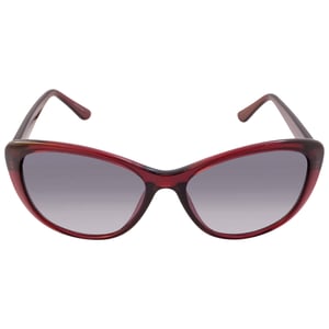 Calvin Klein - Milky Burgundy - Grå solglasögon med tonade glas och inramning