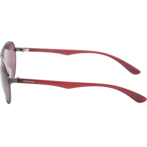 Calvin Klein Rosa Lensed Matte Gunmetal Grå Inramade Solglasögon