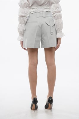 Högmidjade cargoshorts i ljusblått