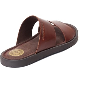 Base London Maven Herrbruna Sandaler I Bränt Läder