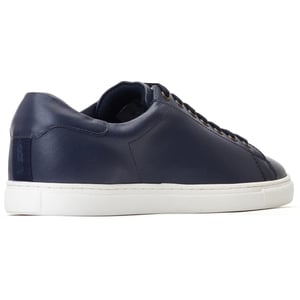 Base London Tucker leren herenschoenen in marineblauw