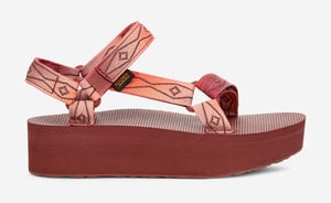 Teva Flatform Universal Women's Sunscape Scarlet Sandals
