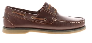 Hush Puppies Herr Båtskor Wilson Båtsko Läder Snörning brun