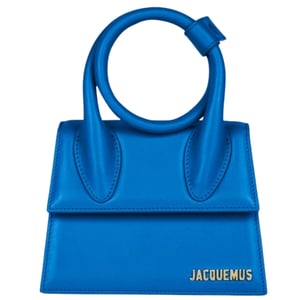 Jacquemus Le Chiquito Noeud blauwe tas