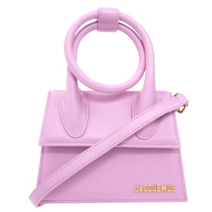 Jacquemus Le Chiquito Noeud ljusrosa väska