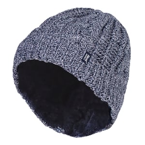 Dam Kabel Vändbar Varm Termisk Beanie Hat
