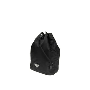 Prada Nylon en leren trekkoordtasje