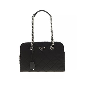 Prada gewatteerde nylon schoudertas