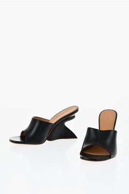 JUG mules med öppen tå, 10 cm i svart