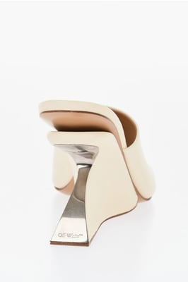 JUG Mules med öppen tå, 10 cm i beige