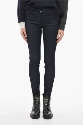 Skinny Fit Jeans i midnattsblått